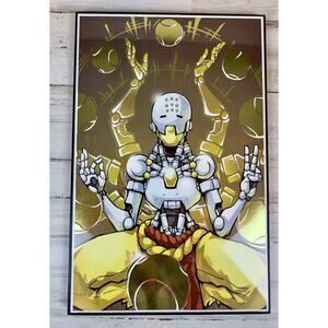 Overwatch Zenyatta 11x17 Framed Fan Art Print Unsigned Gaming Wall Art Metallic